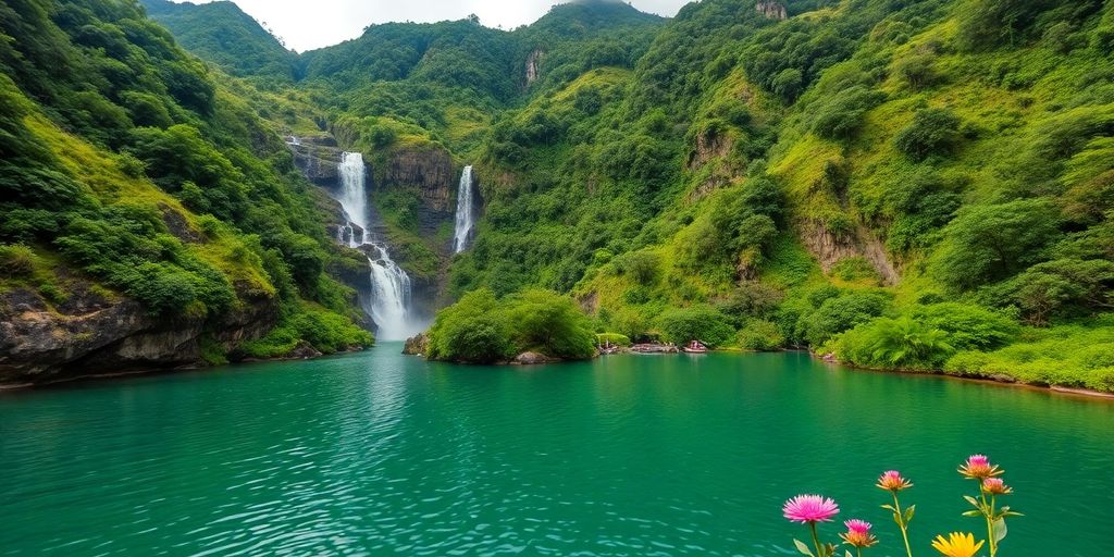 Pemandangan alam indah di Kabupaten Sumatera.