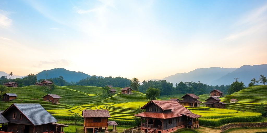 Pemandangan indah dari kabupaten di Indonesia.